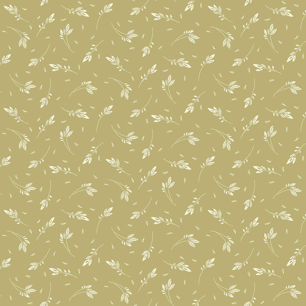Makower - Revival Sprig Green 1/2m