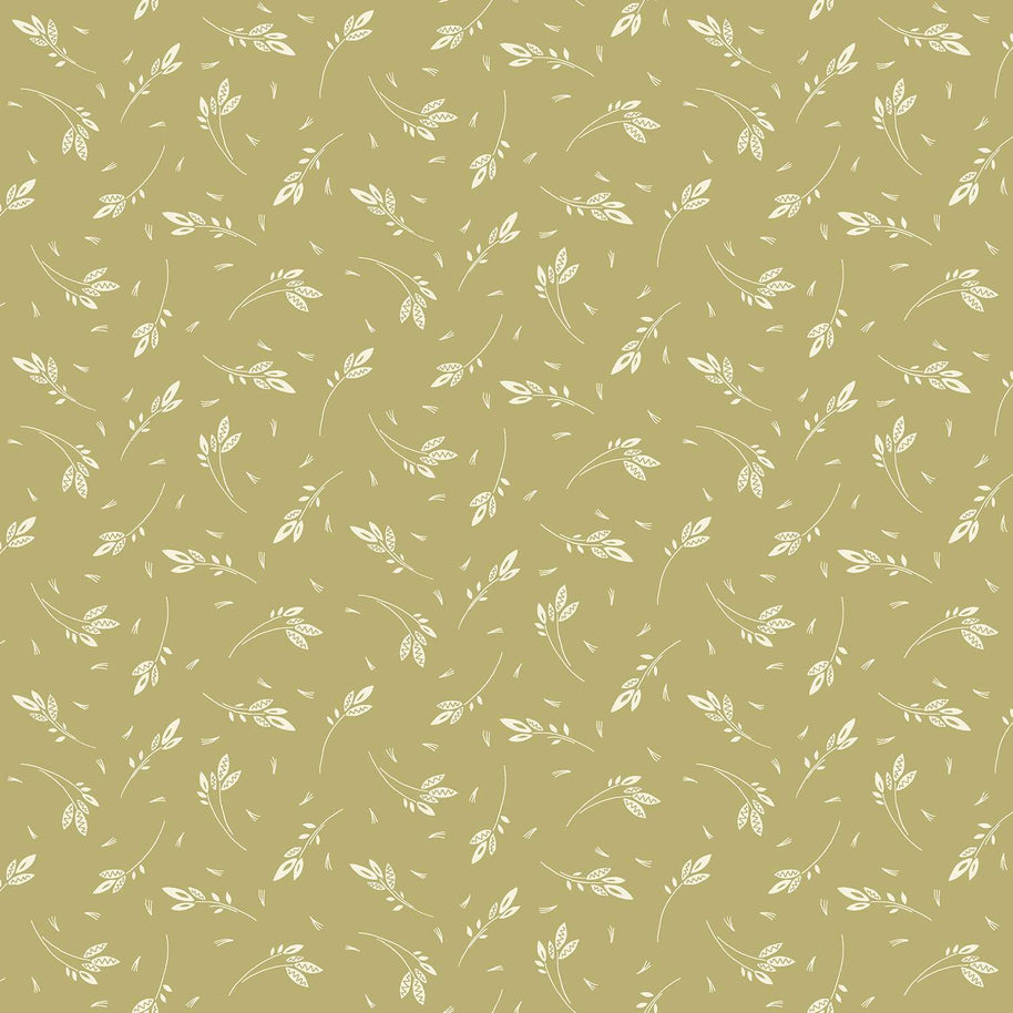Makower - Revival Sprig Green 1/2m