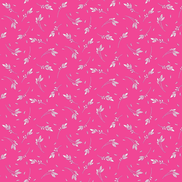 Makower - Revival Sprig Pink 1/2m