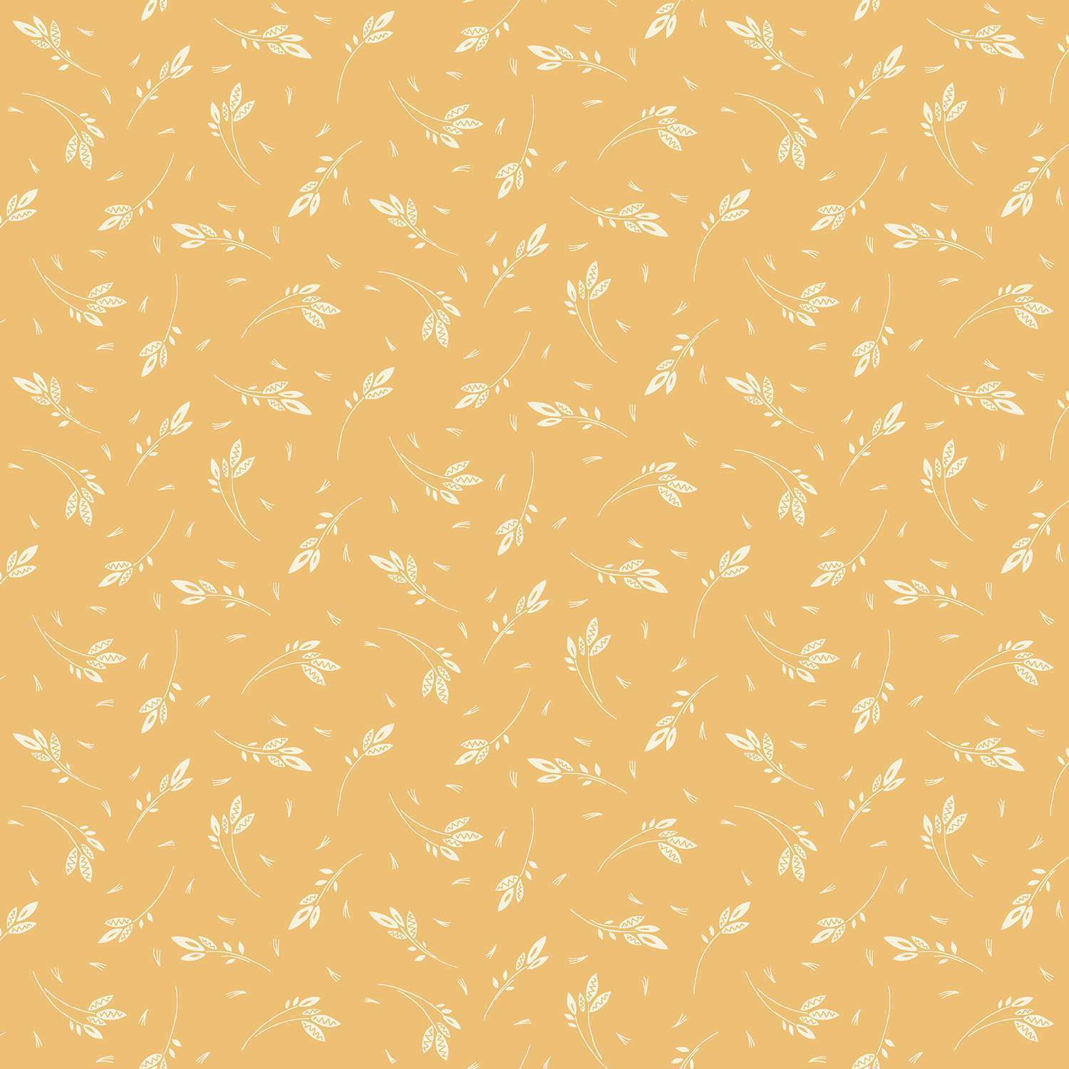 Makower - Revival Sprig Yellow 1/2m