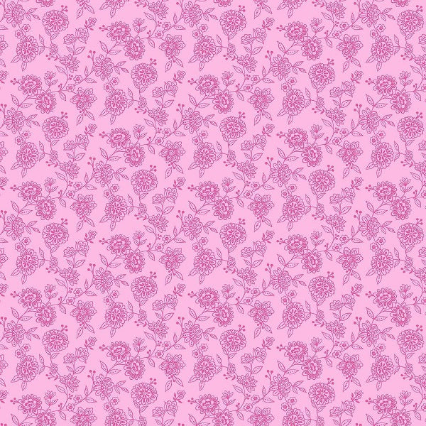 Makower - Revival Trail Pink 1/2m