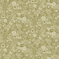 Makower - Revival Stencil Green 1/2m