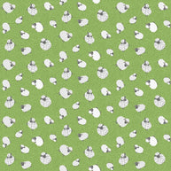 Makower - Fun on the Farm Woolly Sheep Green 1/2m