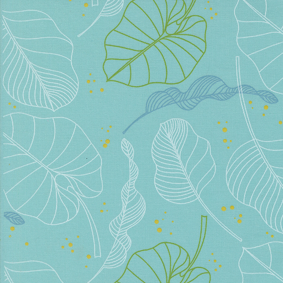 Moda Fabrics - Olive You Leaves Spray 1/2m
