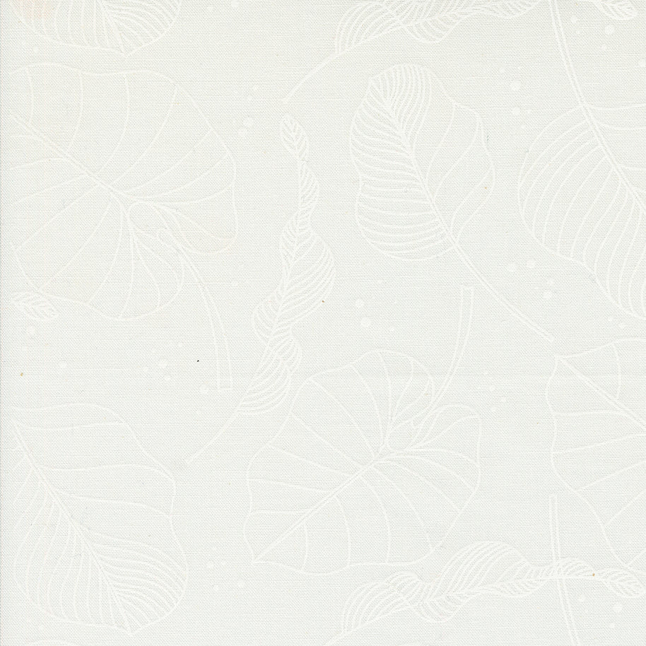 Moda Fabrics - Olive You Leaves Cloud 1/2m