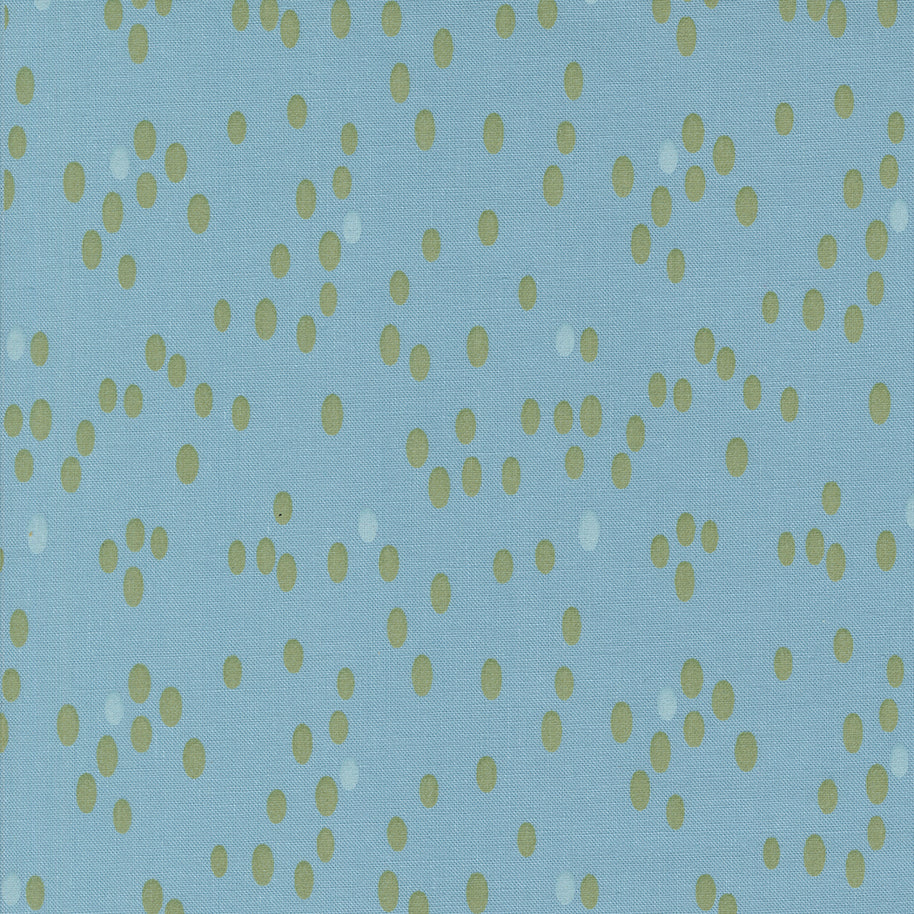 Moda Fabrics - Olive You Dots Glacier 1/2m