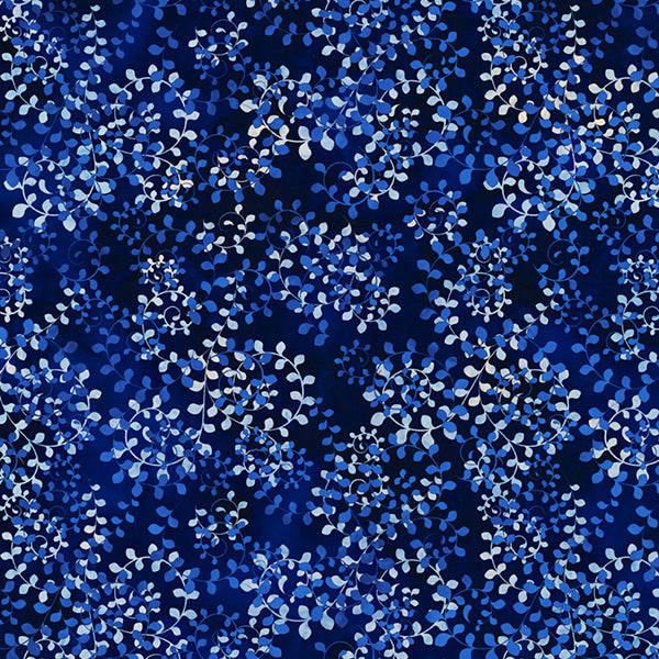 On Cloud Nine Batiks Bluebonnet Batik 1/2m