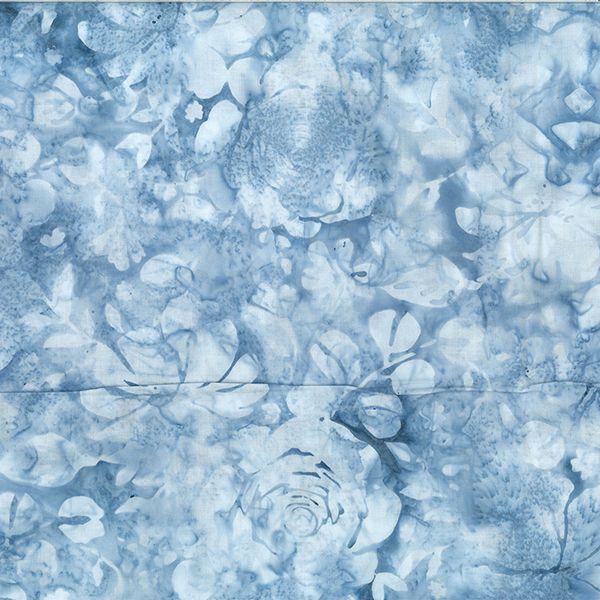 Cool and Collected Batiks Dusty Blue 1/2m
