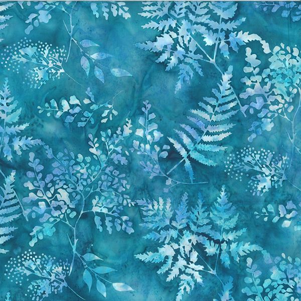 Cool and Collected Batiks Cyan 1/2m