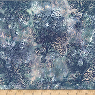 Hoffman Jelly Fish Batiks Denim 1/2m