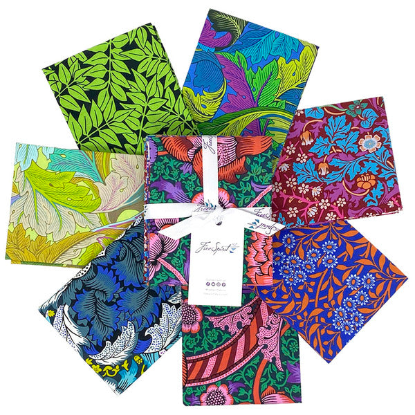 Free Spirit - Kaffe Fassett x Morris & Co - Blues Fat Quarter Bundle