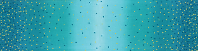 10807-209M - Ombre Confetti Turquoise 1/2m