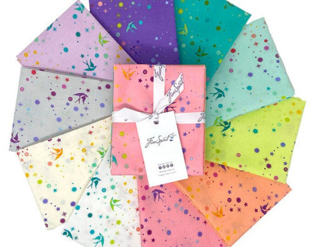 10 Fat Quarters of Fairy Dust True Colors by Tula Pink