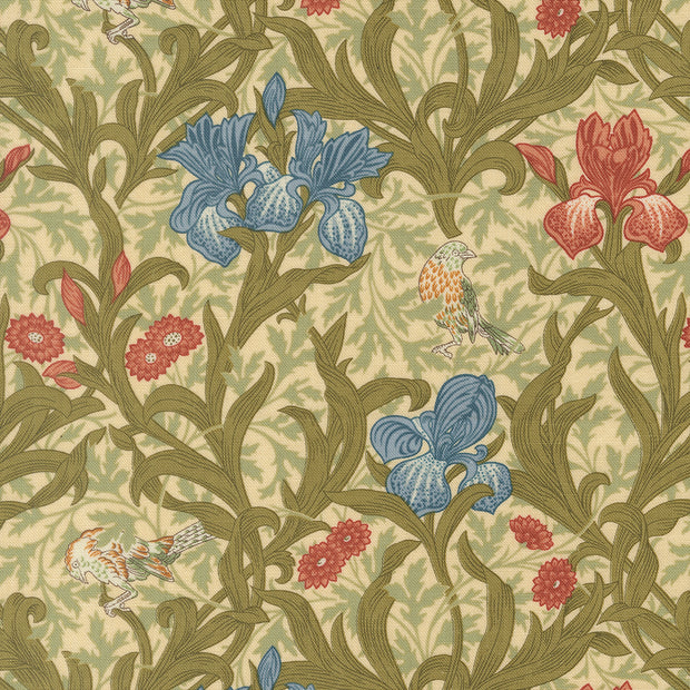 13380 11 Morris Muse Parchment by Barbara Brackman 1/2m