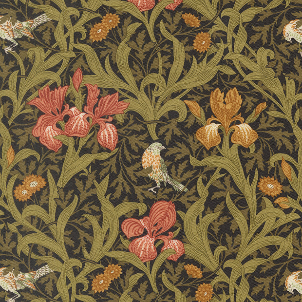 13380 15 Morris Muse Ebony by Barbara Brackman 1/2m