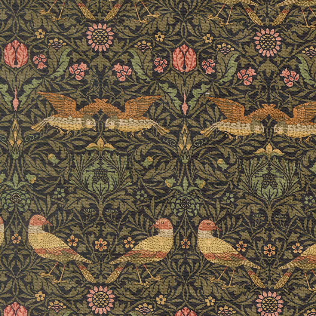 13381 16 Morris Muse Ebony by Barbara Brackman 1/2m
