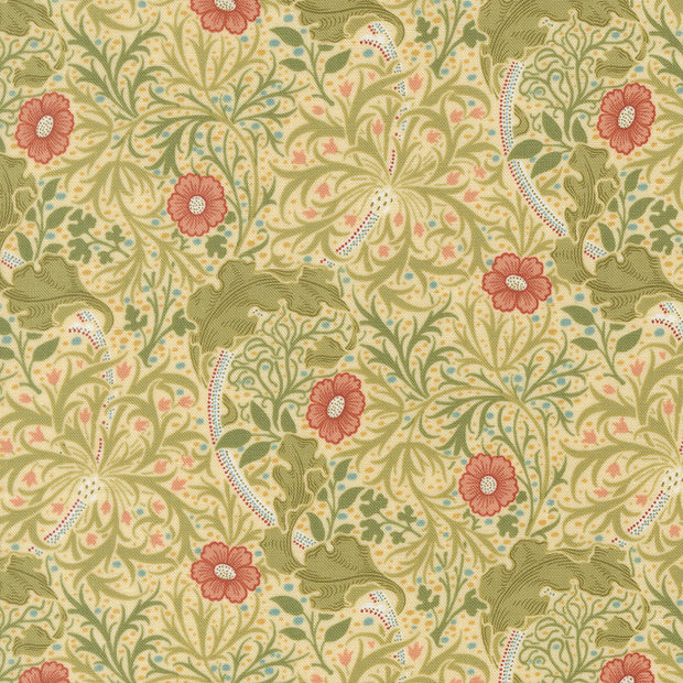 13382 11 Morris Muse Parchment by Barbara Brackman 1/2m