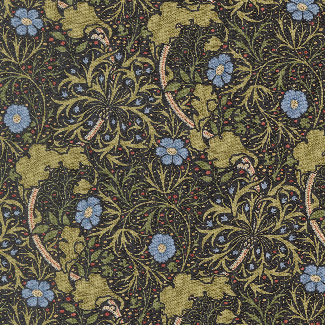 13382 16 Morris Muse Ebony by Barbara Brackman 1/2m