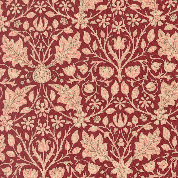 13383 18 Morris Muse Russet by Barbara Brackman 1/2m