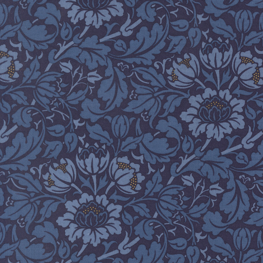 Morris Muse Twilight 13384 14 by Barbara Brackman 1/2m