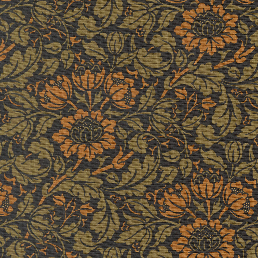 13384 15 Morris Muse Ebony by Barbara Brackman 1/2m