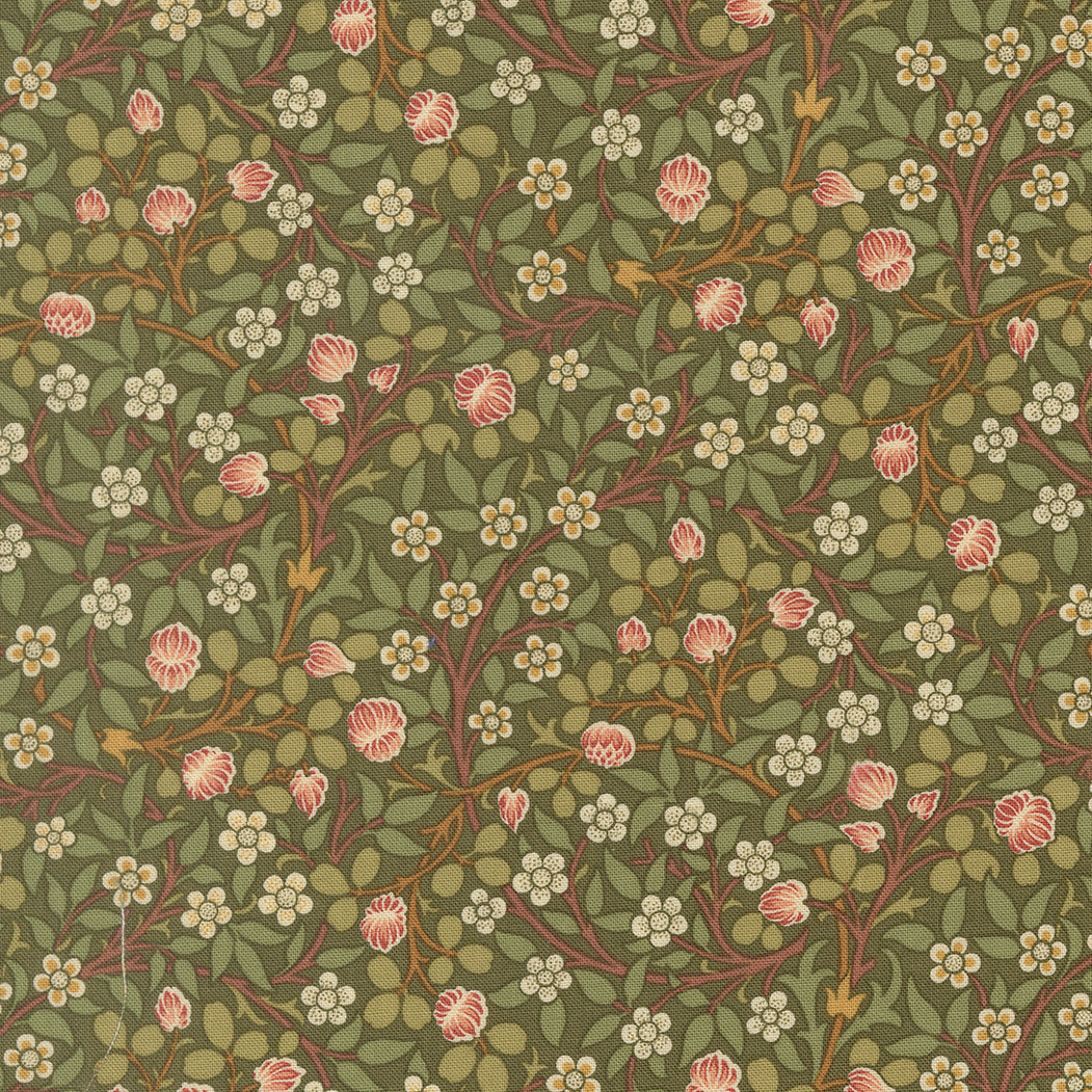 13385 12 Morris Muse Sage by Barbara Brackman 1/2m