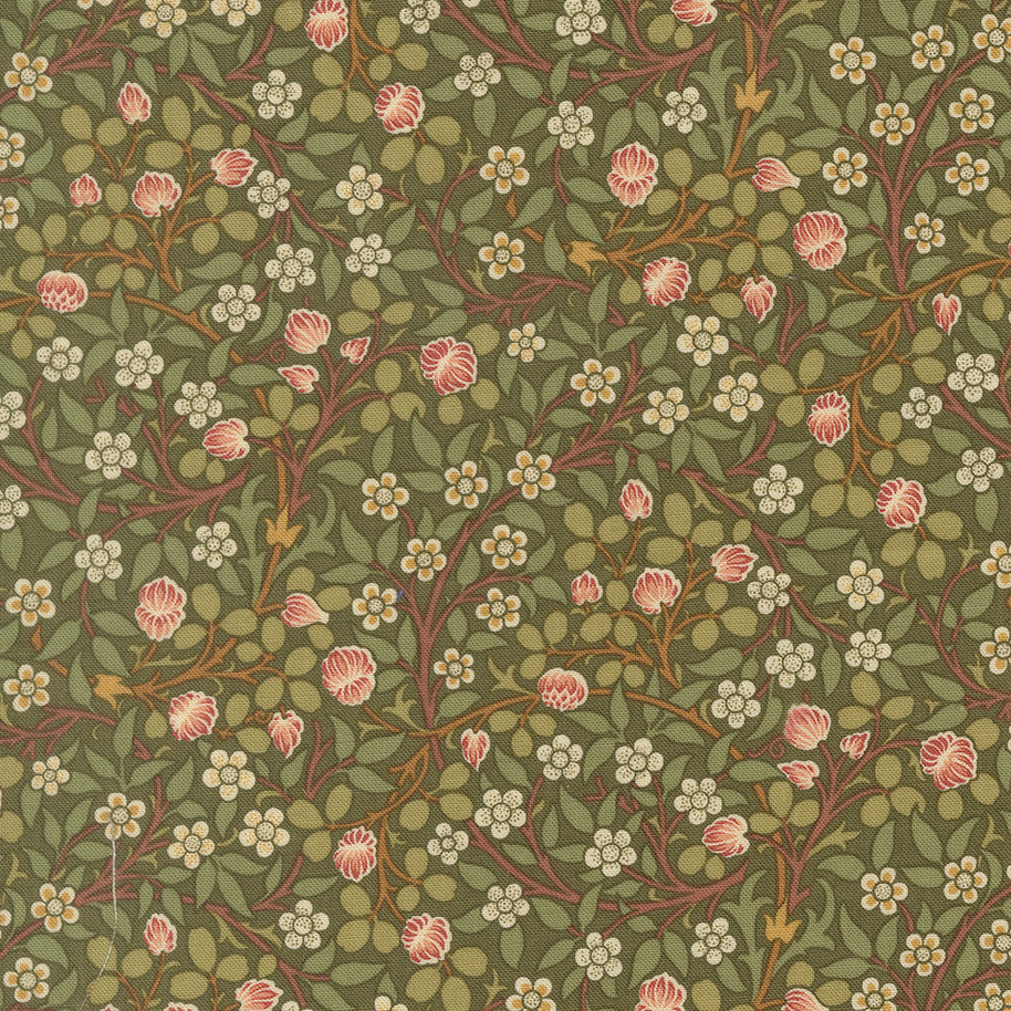 13385 12 Morris Muse Sage by Barbara Brackman 1/2m