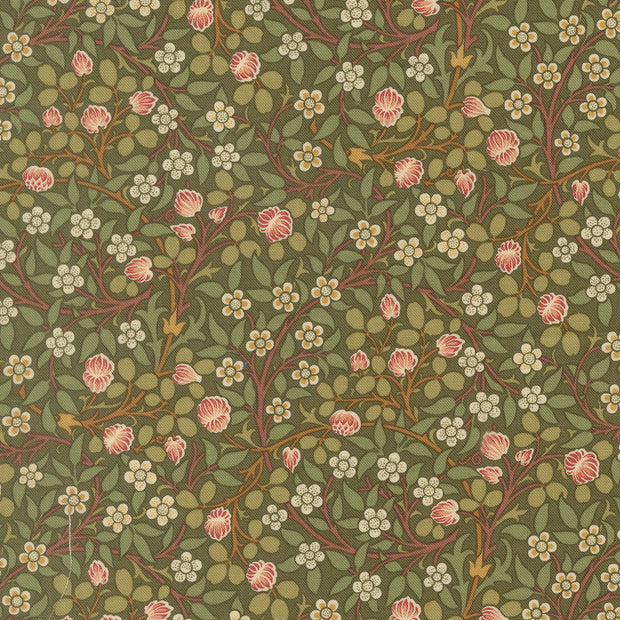 13385 12 Morris Muse Sage by Barbara Brackman 1/2m