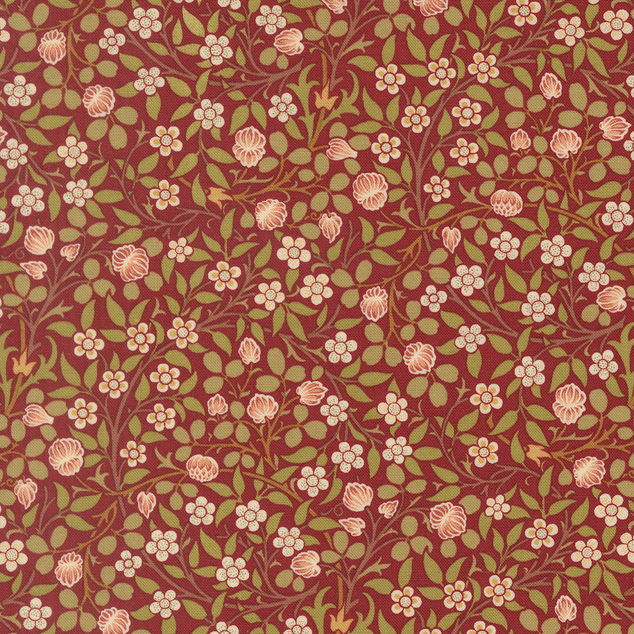 13385 16 Morris Muse Russet by Barbara Brackman 1/2m