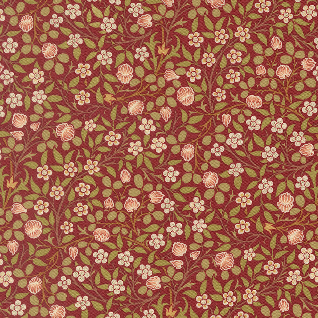 13385 16 Morris Muse Russet by Barbara Brackman 1/2m
