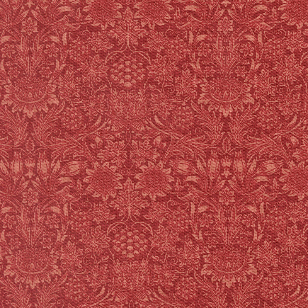 13386 16 Morris Muse Russet by Barbara Brackman 1/2m