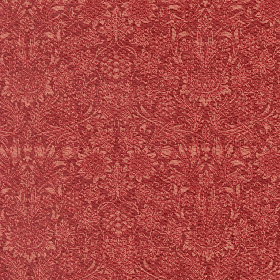 13386 16 Morris Muse Russet by Barbara Brackman 1/2m