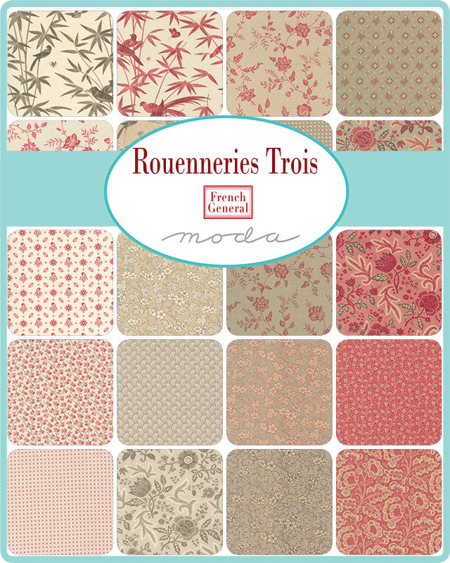 Moda Fabric - Rouenneries Trois Fat Quarter Bundle