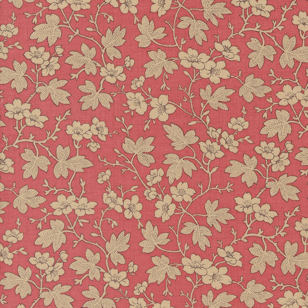 Moda Fabric - Rouenneries Trois Faded Red 1/2m