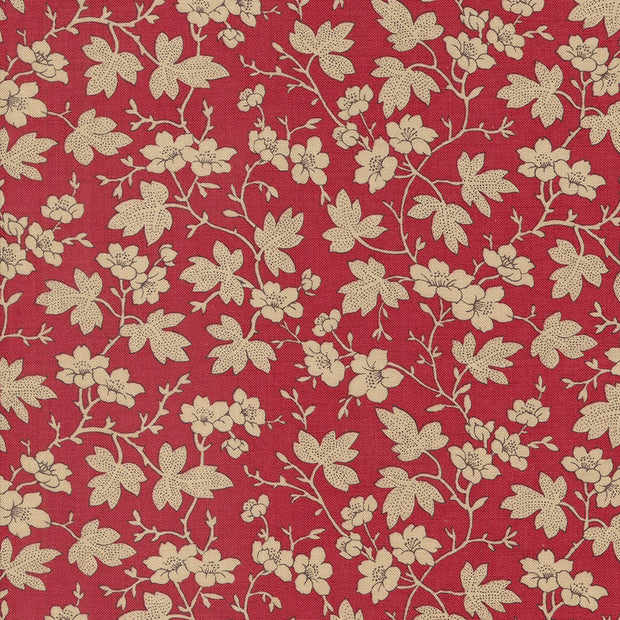 Moda Fabric - Rouenneries Trois Rouge 1/2m