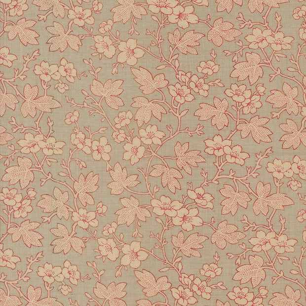 Moda Fabric - Rouenneries Trois Roche Rouge 1/2m