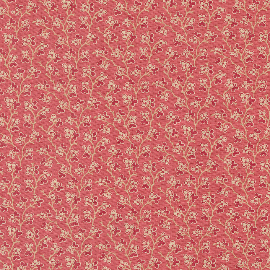 Moda Fabric - Rouenneries Faded Red 1/2m