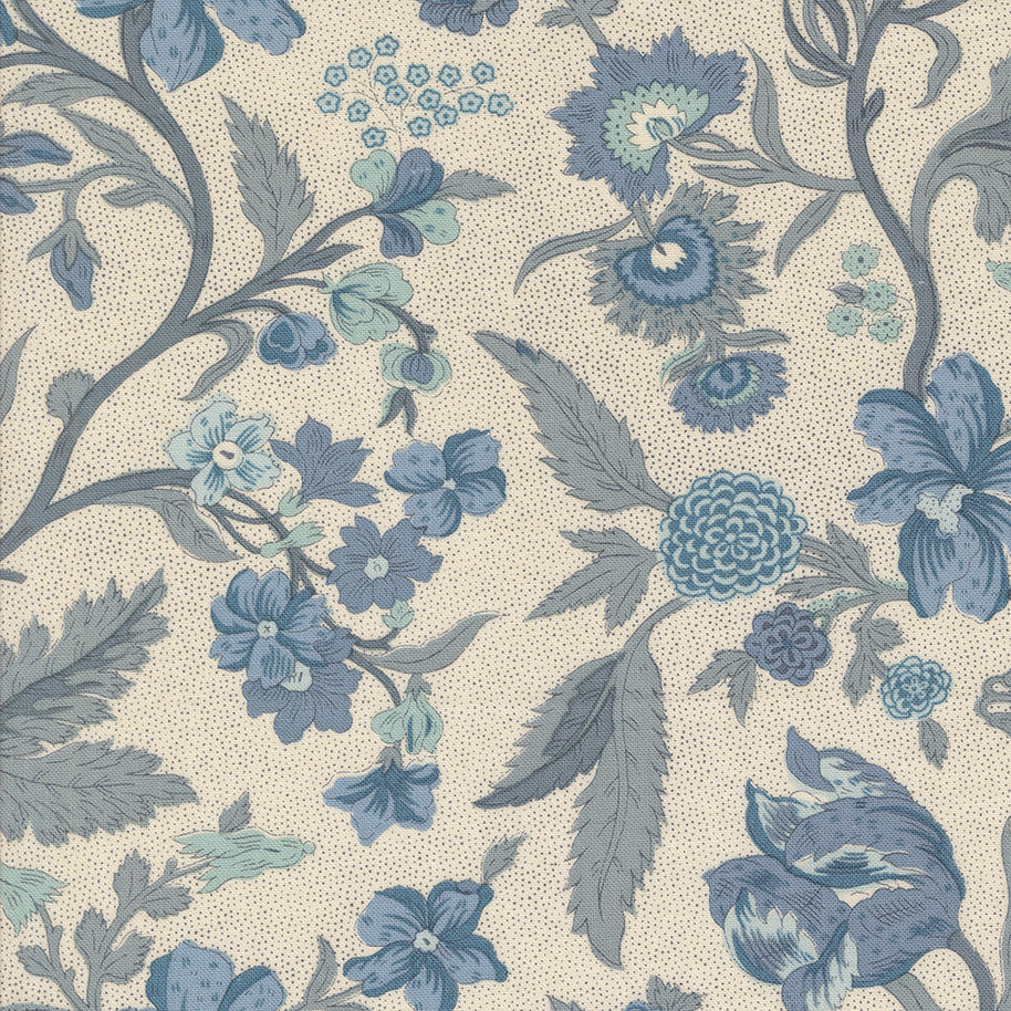 Sacre Bleu Parterre Florals Pearl Blue
