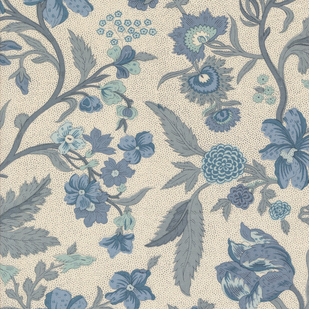 Sacre Bleu Parterre Florals Pearl Blue