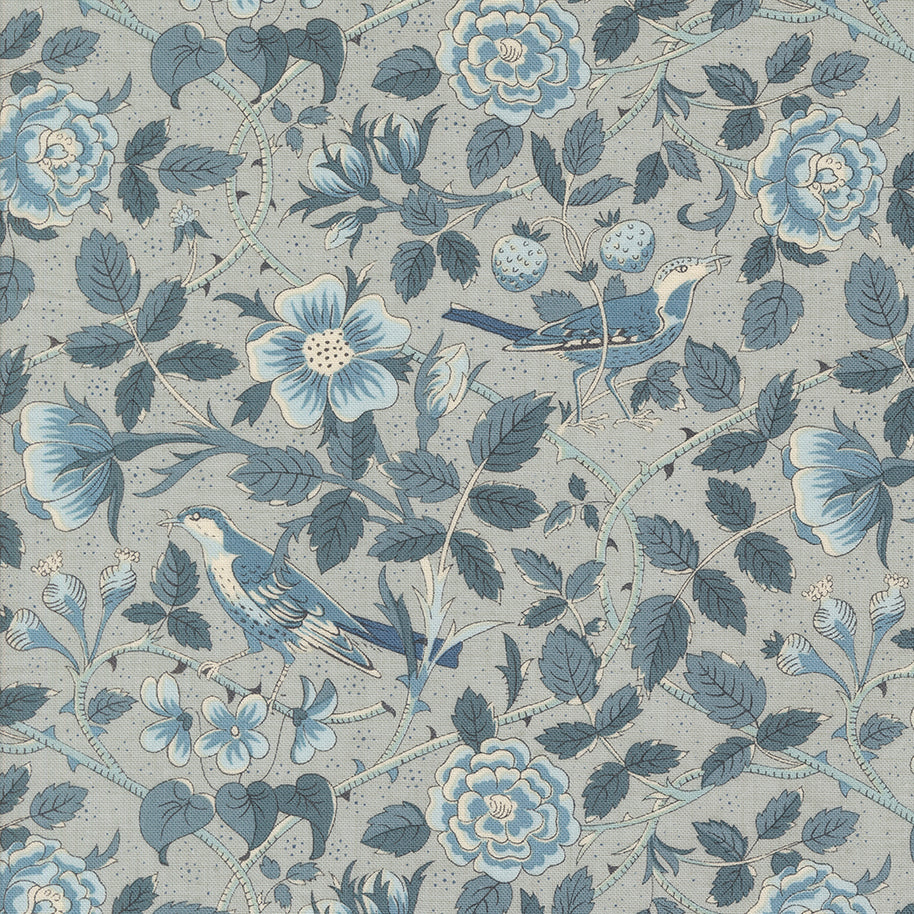 Sacre Bleu Oiseaux Florals Bird Ciel Blue