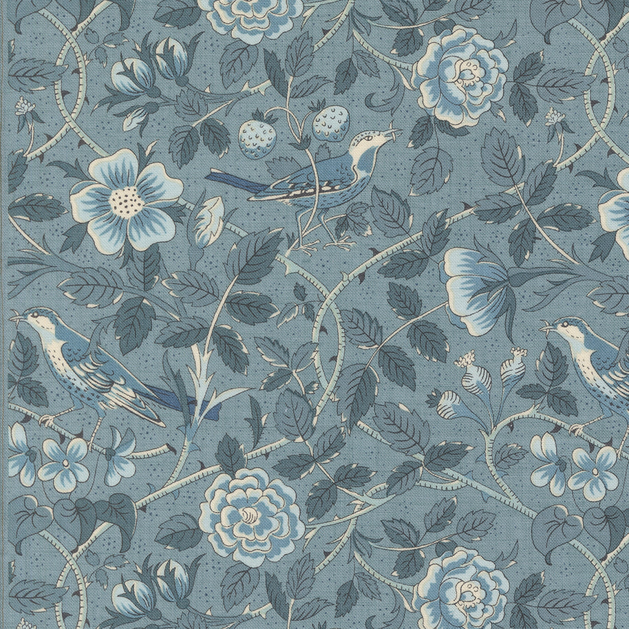 Sacre Bleu Oiseaux Florals Bird French Blue