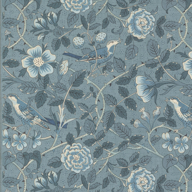 Sacre Bleu Oiseaux Florals Bird French Blue