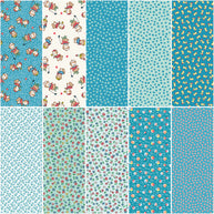 Riley Blake - Playtime 30's Fat Quarter Blue Bundle