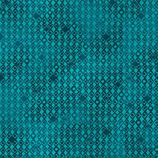 151_B Lattice-Blue, Tropica by Makower 1/2m