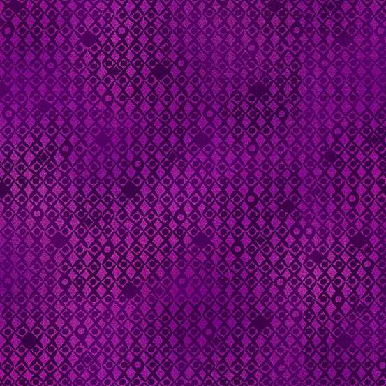 151_L Lattice-Purple, Tropica by Makower 1/2m