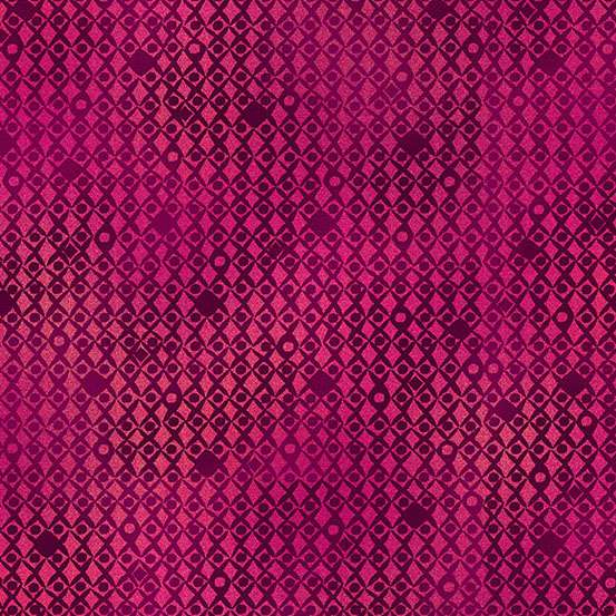 151_R Lattice-Red, Tropica by Makower 1/2m