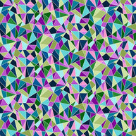 152_B Mosaic-Blue, Tropica by Makower 1/2m