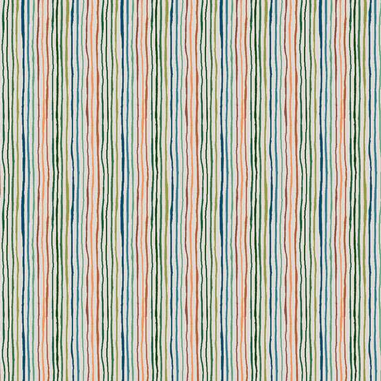 153_G Stripe-Cream, Prehistoric by Makower 1/2m