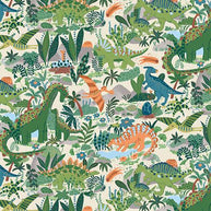 163_Q Paradise-Cream, Prehistoric by Makower 1/2m