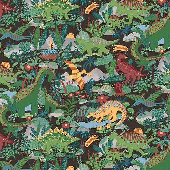 163_V Paradise-Brown, Prehistoric by Makower 1/2m